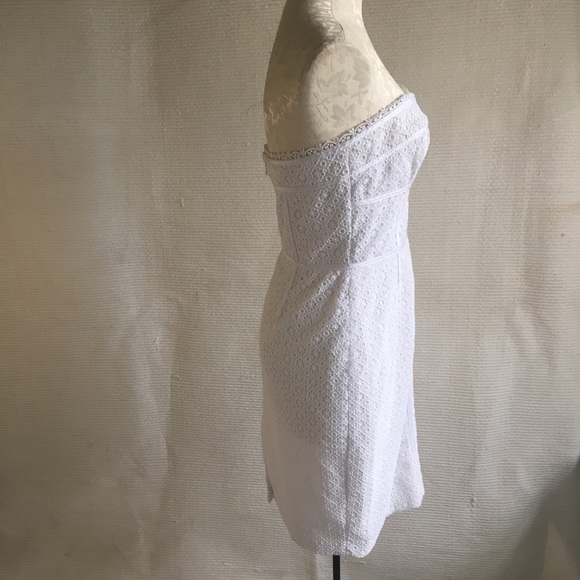 Jill Stuart 8 Strapless Corset Lace Prairie Dress Weddings July 4th - Picture 3 of 8